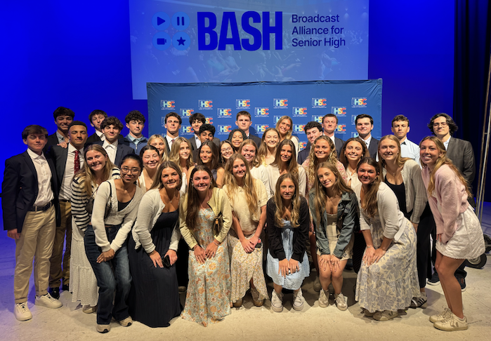 WHB Broadcast students at the BASH Awards